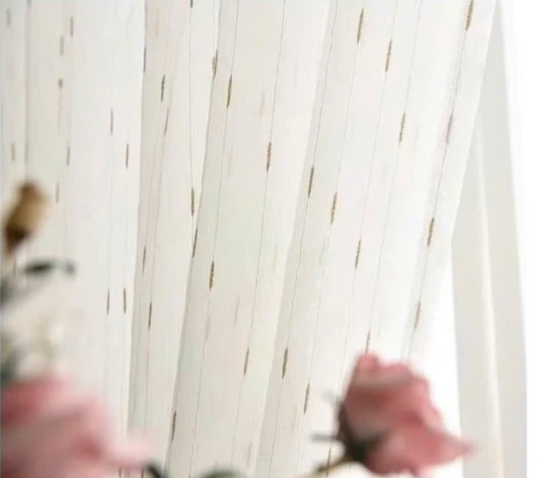 Rèm Voan Hạt Vàng