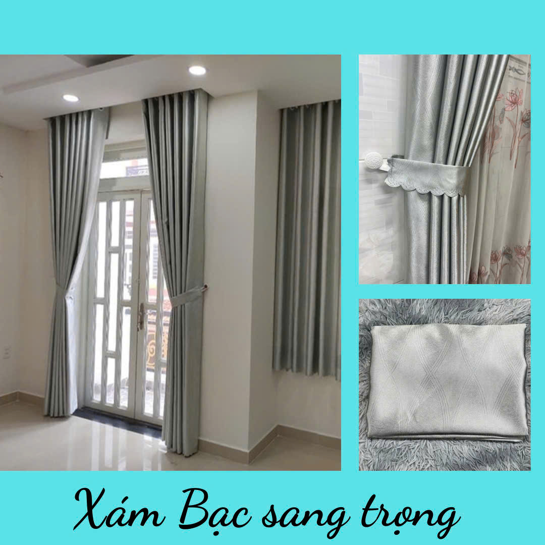 Rèm Màu Xám Bạc