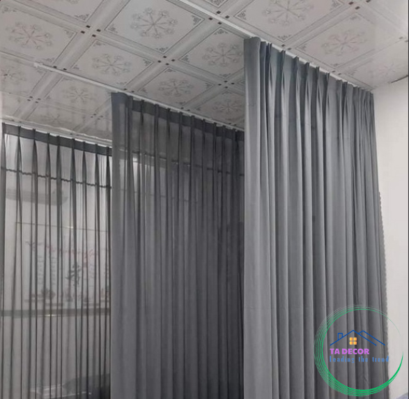 Rèm Voan Xám