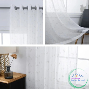 Rèm Voan Hạt Bạc